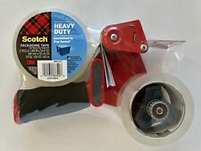Scotch Heavy Duty Shipping Packaging Tape With Tape Gun Dispenser New