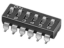 5 Pcs Smd Dip Switch 6 Position 1.27mm Pitch 12pin Sm Original Oem Parts