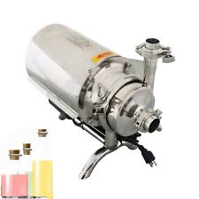Stainless Steel Food Grade Centrifugal Pump Sanitary Beverage 3th Flow 110v