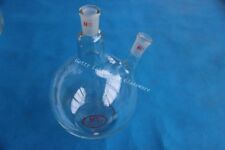 2000ml 2-neck Two-neck Lab Glass Flat Bottom Boliing Flask 2440 Heavy Wall