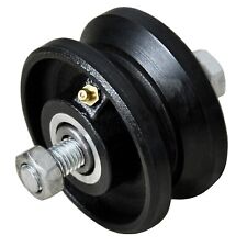 3 Inch V-groove Gate Wheels Cast Iron Steel Sliding Gate Rollers Metal Gate 1 Pc