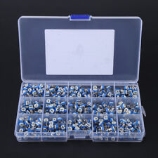 375pcs 15 Values Potentiometer Trimpot Variable Resistor Assortment Box Kit Set