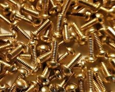 2-56 X 14 Round Head Slotted Solid Brass Machine Screws Select Qty