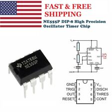 2550pc Ne555p Single Precision Time Dip-8 Single Bipolar Timers Ic For Arduino