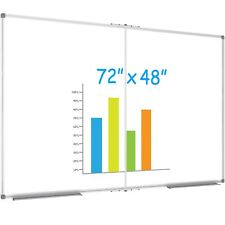 Large Foldable White Board 72 X 48 Inches Dry Erase Magnetic White Board Si...
