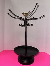 Metal Wire Bird Form Jewelry Holder 13 Tall Necklace Display Table Dresser Top