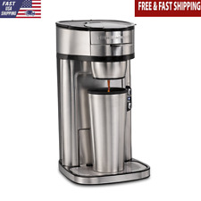 Single-serve Coffee Maker Stainless Steel W Mesh Filter Automatic Shut Off 14oz