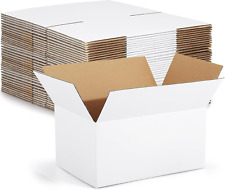 30-pack Small White Corrugated Shipping Boxes - Ideal For Small Business Packagi