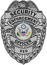 Security Enforcement Officer Vinyl Decal Sticker Security Officer Guard Badge