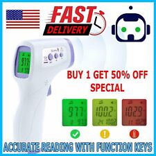 Large Lcd Digital Infrared Thermometer Non-contact Forehead Baby Temperature Gun