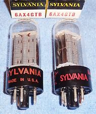 2 Nos Sylvania 6ax4-gtb Vacuum Tubes - Rectifiers For Heathkit Test Equipment