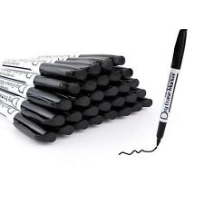Black Dry Erase Markers Low Odor Fine Whiteboard Markers Thin Box Of 30