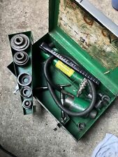Greenlee 767 Hydraulic Knockout Punch Driver Hand Pump With Some Accessories