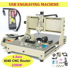 Usb 4 Axis Cnc 6090 Router Engraver Metal Mill Drilling Machine 2.2kw Vfdremote
