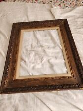 Antique Modernist Carved 14 By 18 Picture Frame Mexican