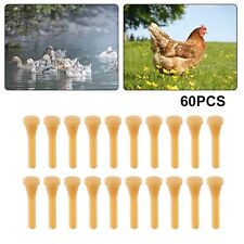 60pcs Chicken Plucker Finger Poultry Feather Plucking Remover Tool