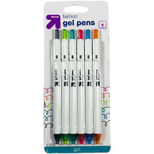 Up Up 6 Pack Of Gel Pens - 0.7 Mm Fine Point - Multi-colored Ink