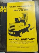 Hyster S60b S70b S80b Forklift Lift Truck Parts Book And Instruction Manual