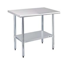 Stainless Steel Prep Table Nsf Commercial Work Table With Undershelf For Kitc...