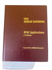 2003 Ashrae Handbook Hvac Applications I-p Edition