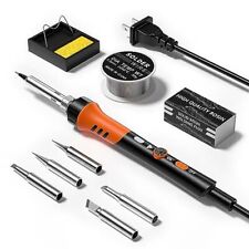 Soldering Iron Kit Weller Tool Adjustable Color Orangedesoldering Pump 60w 110v