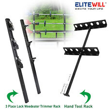 3 Place Lock Weedeater Trimmer Rack Hand Tool Rack For Open Trailer Truck New
