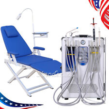 Portable Dental Mobile Delivery Unit Suction Rolling Case Compressorunit Chair