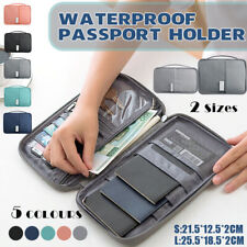 Waterproof Passport Holder Travel Document Wallet Family Case Organizer