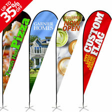 Anley Custom Teardrop Feather Flags Swooper Advertising Banners Flags