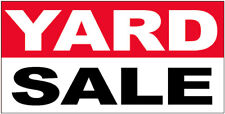 20x48 Inch Yard Sale - Vinyl Banner Sign - Rwb