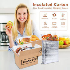 10 Pack Insulated Shipping Box Food Cold Shipping Boxes For Mailing Packing