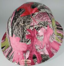 New Full Brim Hard Hat Custom Hydro Dipped Pink Woods Camo. Free Shipping