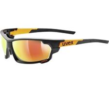 Uvex Sportstyle 702 Black Mat Orange Sunglasses