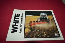 White Tractor 508 549 588 598 Plow Dealers Brochure Tbpa