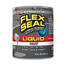 Flex Seal Liquid 16 Oz Gray Liquid Rubber Coating Sealant