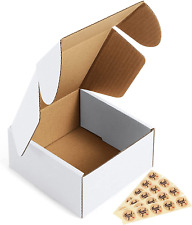 25 Pack Of Small White Cardboard Shipping Boxes - Perfect For Shipping And Stora