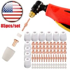 85pcs Pt-31-40 Plasma Cutter Cutting Consumable Consumables Tips Electro Cup