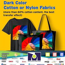 25 Sheets 8.5x11 Ink Jet Heat Transfer Paper Iron On Dark T Shirt Cotton Usa