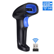 2 In 1 2.4g Wireless Usb Wired Barcode Scanner Reader Automatic Handheld New