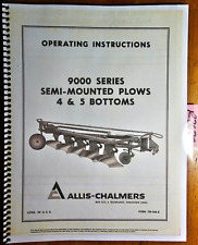 Allis-chalmers 9000 Ser 9443 9463 9543 9563 Semi-mounted Plow 4 5 Bottom Manual