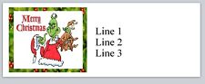 Personalized Address Labels Grinch Christmas Buy 3 Get 1 Free Bx 995