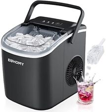 Euhomy Countertop Ice Maker 26lbs In 24hrs 9 Ice Cubes Auto-cleaning 6 Mins Go