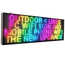 Cx P10 Led Sign With Wifi - Outdoor Full Color Programmable Led Signs 39x 14...