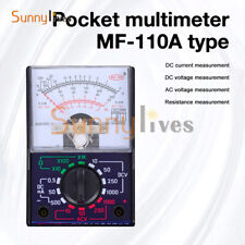 Mf-110a Pocket Mini Multimeter Analog Acdc Voltmeter Ammeter Ohmmeter Tester Us