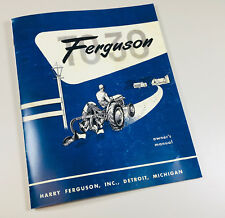Ferguson To-30 Tractor Owners Operators Manual Book 1951 1952 1953 1954 Massey