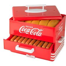 Extra Large Diner-style Coca-cola Hot Dog Steamer And Bun Warmer 24 Hot Dog A