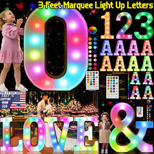 3ft Colorful Led Light Up Marquee Letter Sign Numbers Party Birthday Letter Sign
