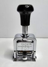 Vintage Regal 607 Automatic Consecutive 6-wheel Numbering Machine Ink Stamp