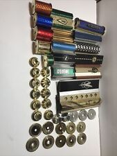 Vintage 1970s80s Metal Trophy Parts Columns Caps Supports Large Lot Of 44