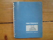 1977 Tektronix Fg 504 40 Mhz Function Generator Instruction Manual